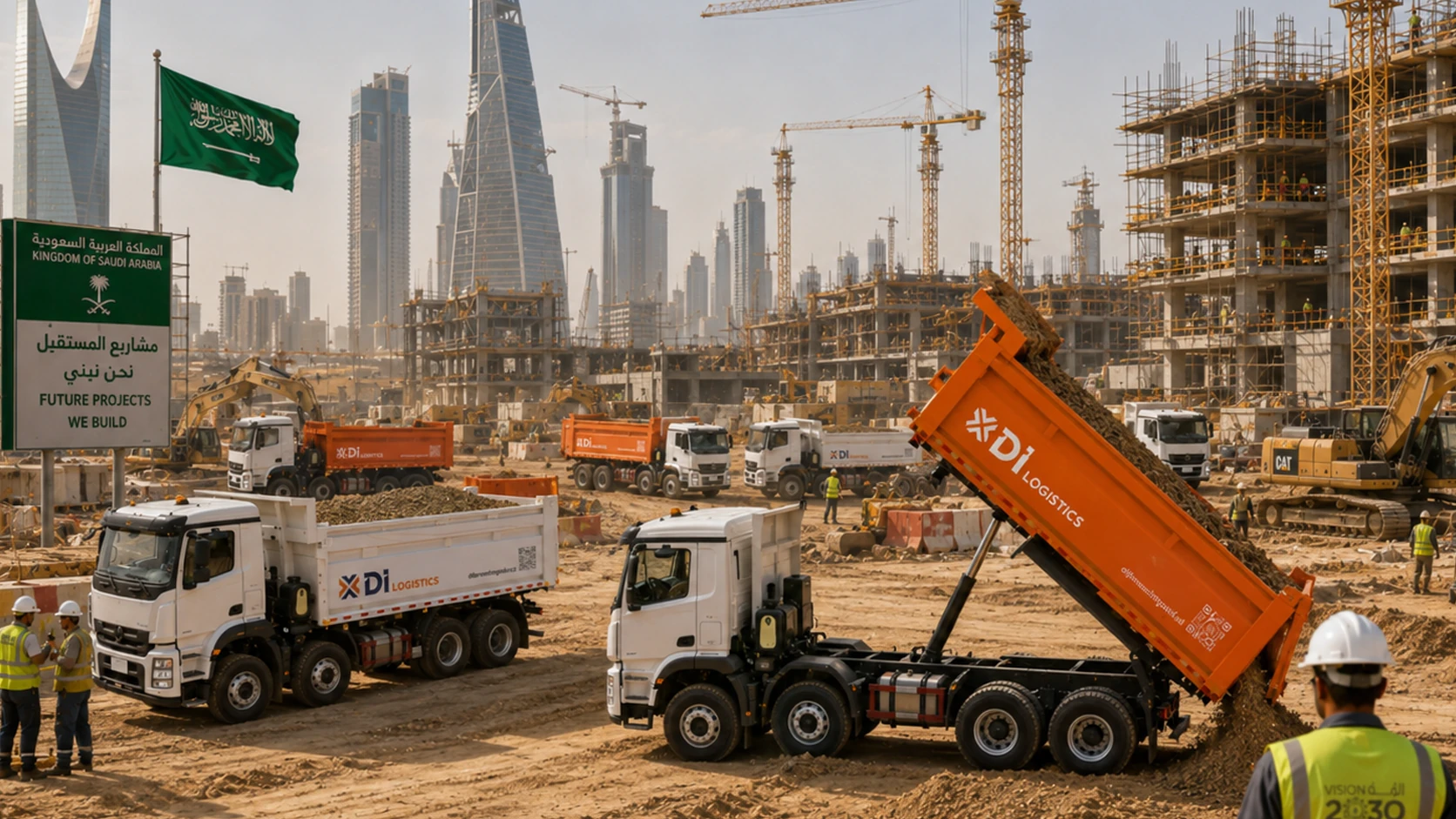 Difference Integrated vision construction logistics