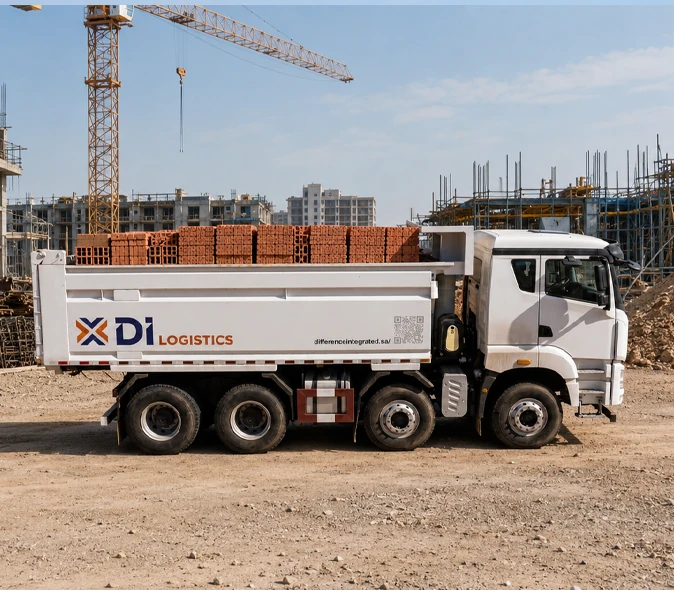 Bulk construction material transport in Saudi Arabia