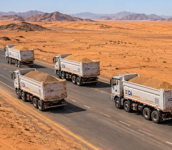 Sand transportation services in Saudi Arabia